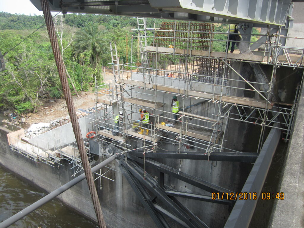 Liberia civil engineering rc works temporary works scaffolding steel reinforcement