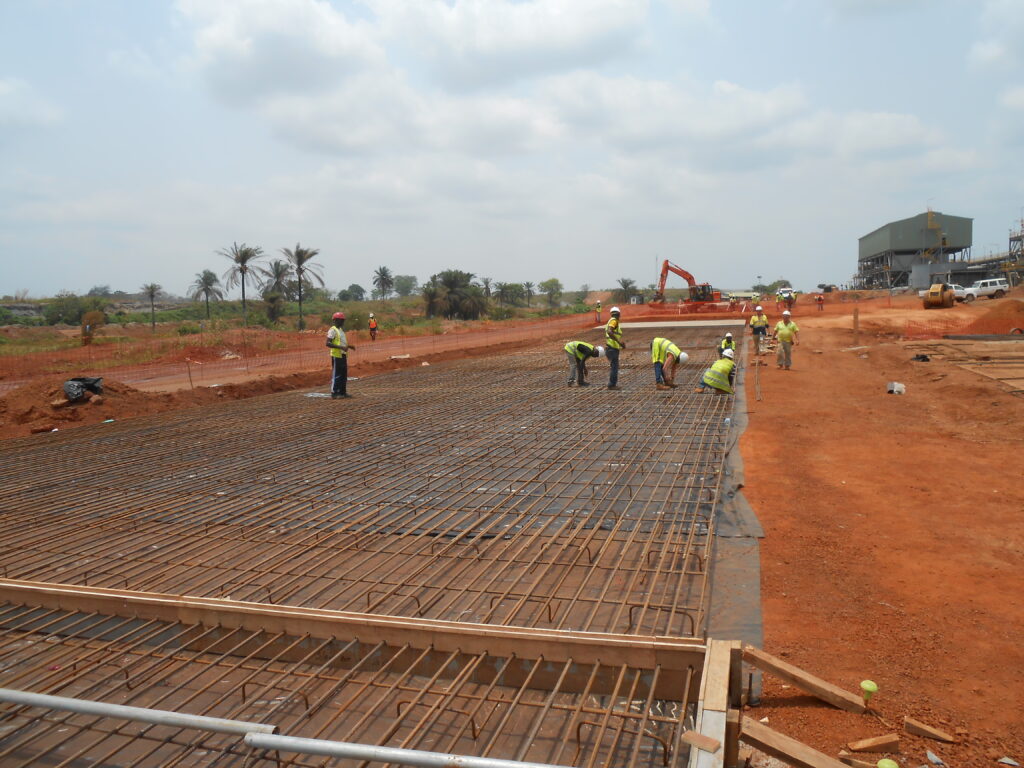 civil engineering sierra leone RC works formwork steel reinforcement