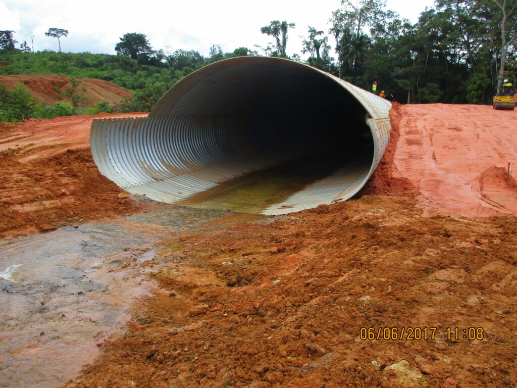 civil engineering sierra leone liberia road construction culverts