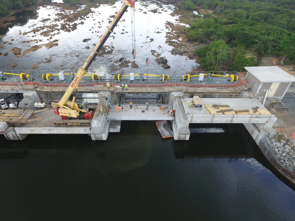 liberia RC bridge deck construction civil engineering