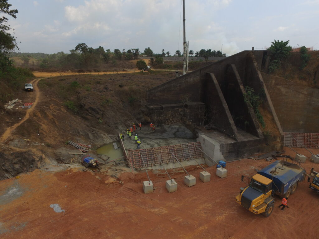 liberia dam construction rc works civil engineering