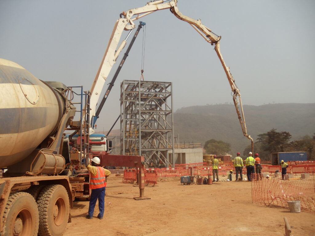 sierra leone Civil Engineering RC works concrete placement