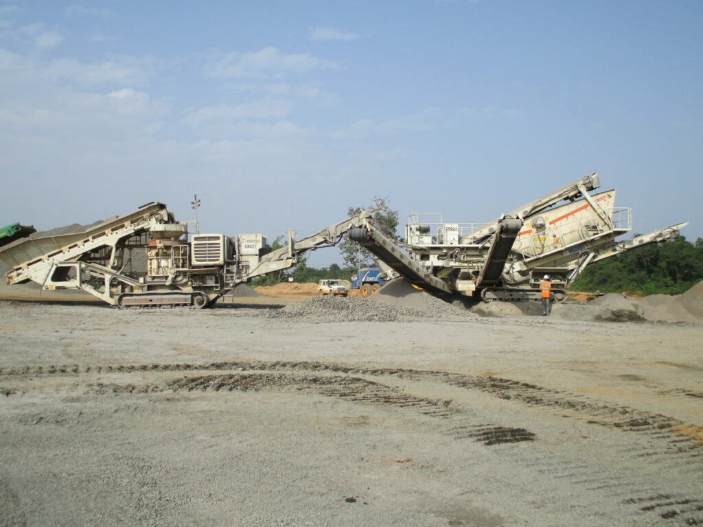 sierra leone liberia rock crushing processing